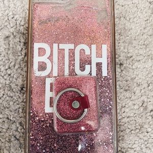 B*tch bye glitter case